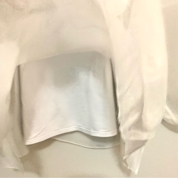 Nordstrom Transparent White Silk Top w/Cami - Picture 6 of 9